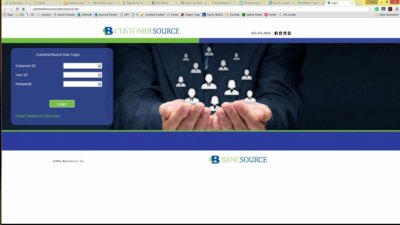 Banking equipment services portal CustomerSource